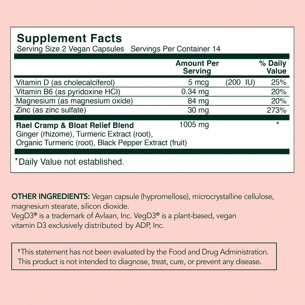 PMS Cramp & Bloat Supplement